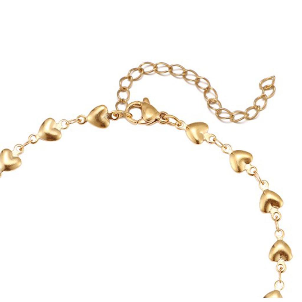 Legierung Armband Modisch Exquisit Gold Herzform Herren Damen Armband für den täglichen Gebrauch