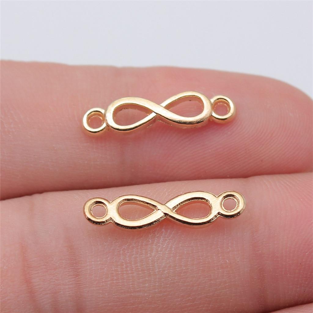 Accessories Parts Infinity Heart Love Connector Minimalist Jewelry Components QA027