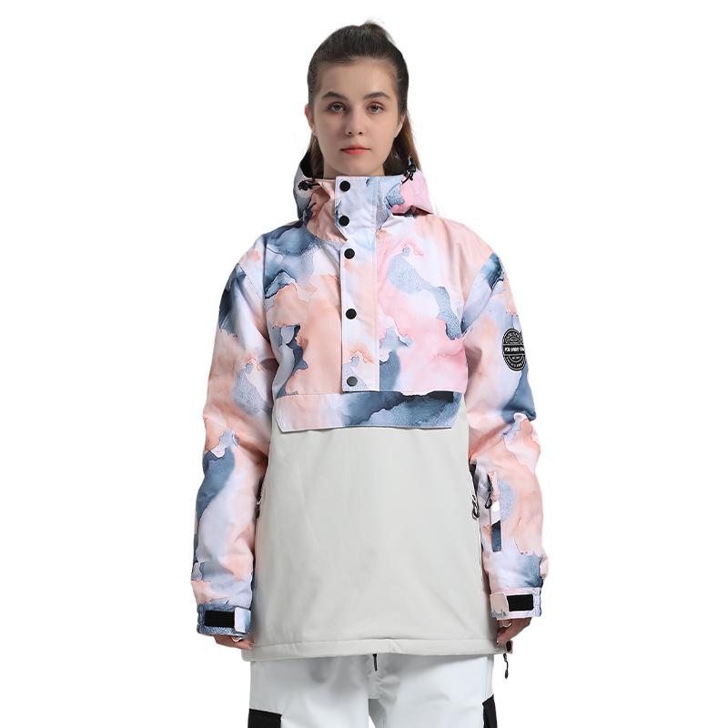 New Winter Ski Jacket with Cotton Padding for Men & Women - Warm, Windproof, Suitable for Single/Double Board Outdoor Sports