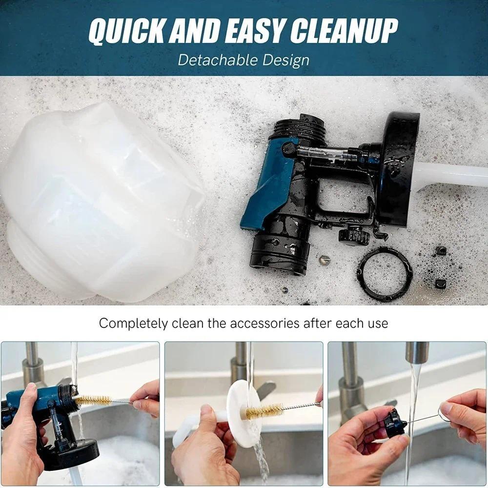 800ML Household Multifunctional Electric Spray Gun Cordless Portable Paint Sprayer Auto Furniture Steel Coating Airbrush