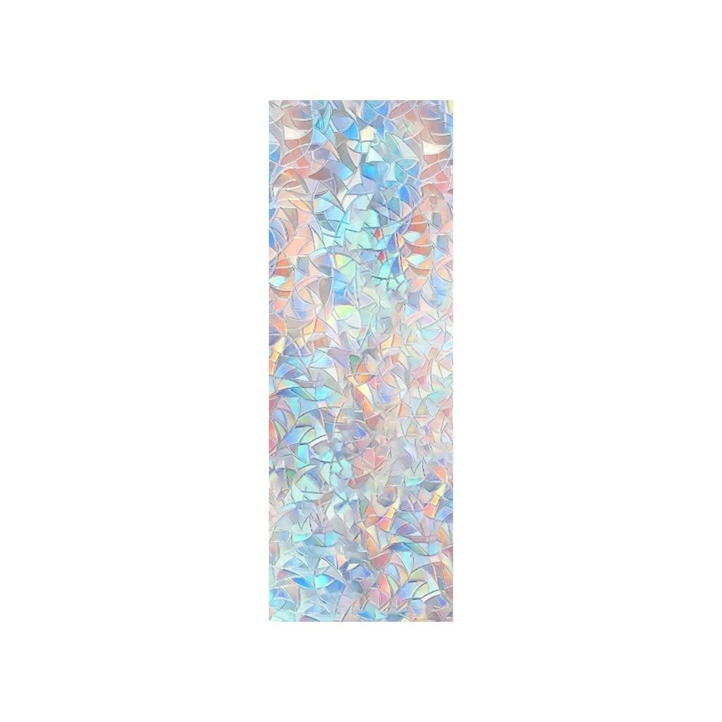Glass Window Sticker Transparent Opaque Crescent Pattern
