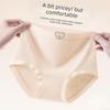 Women Spring and Autumn New Pure Cotton Antibacterial Crotch Pregnancy No Trace High Waist Belly Triangle Briefs