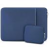 14" Laptop Sleeve - Soft Scratch-Resistant Protection with Pouch - Navy Blue