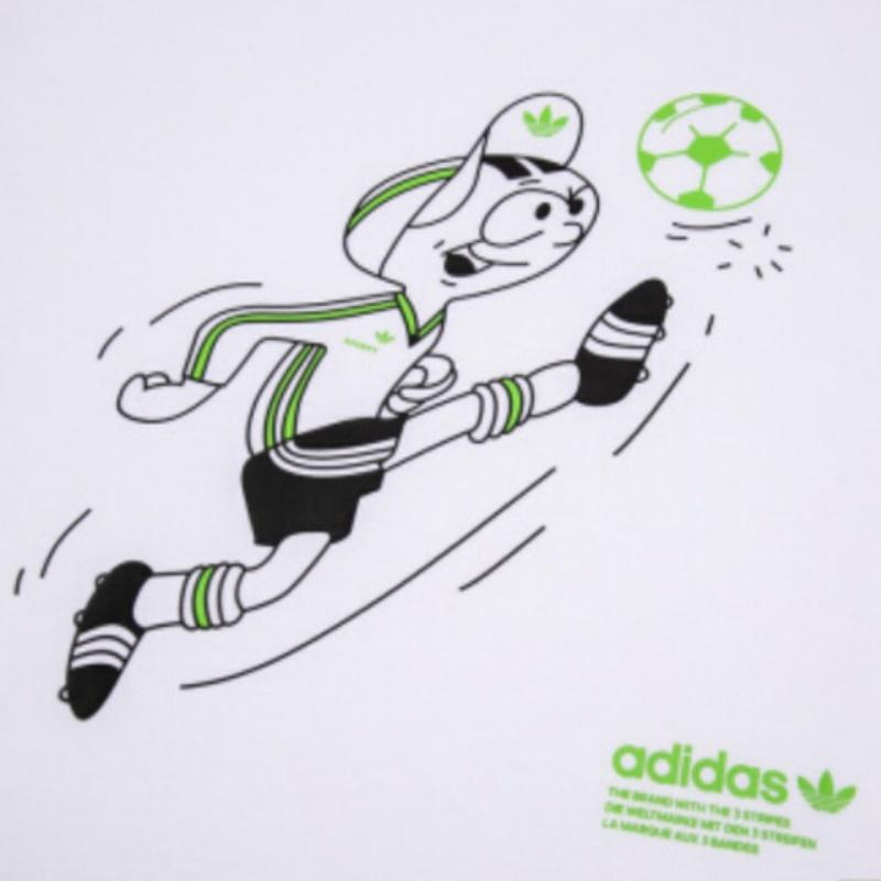 Men's T-Shirt Adidas Originals Fun Graphic T2 T Shirt Men's Pink White