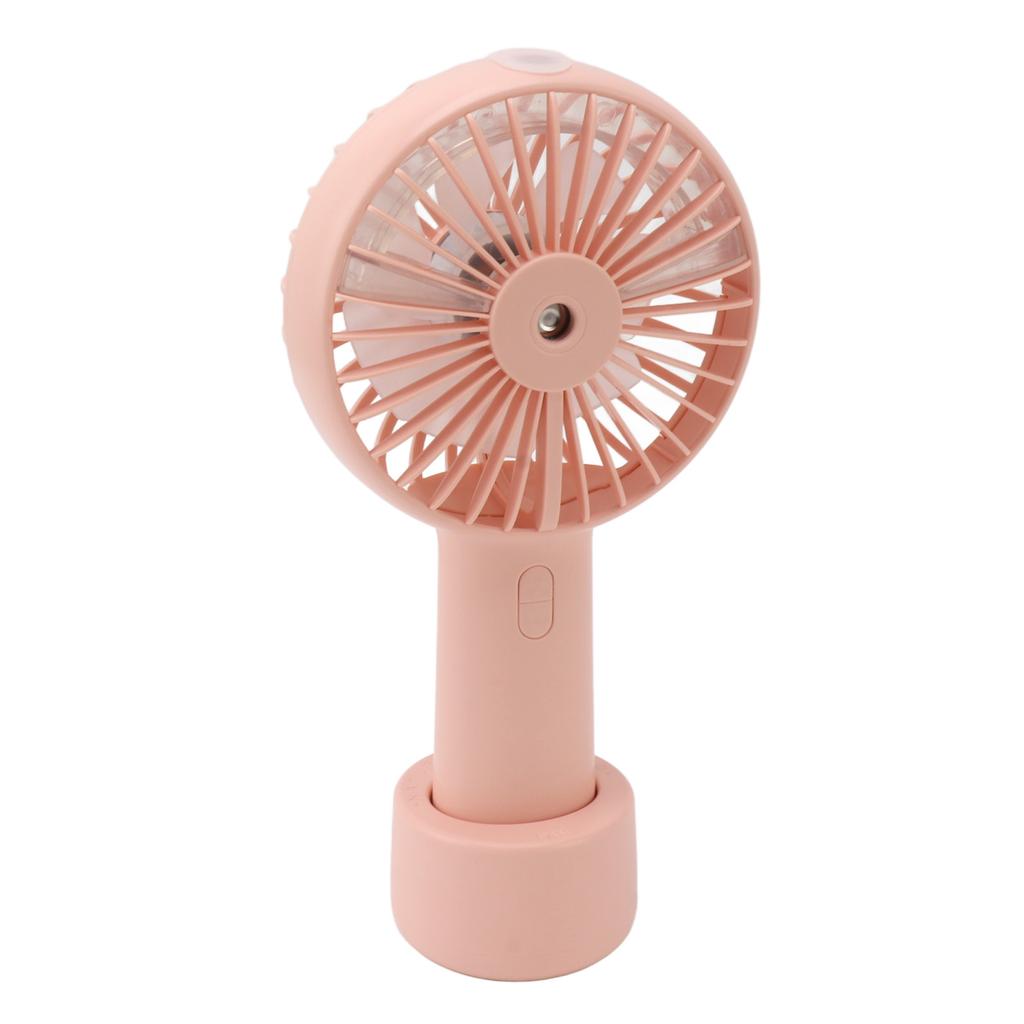 Handheld Misting Fan Quiet 2000mAh 3 Wind Speed 2 Spray Mode 7 Blades USB Fan for Desktop