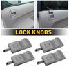 4PCS Door Lock Knob LH RH Front Rear Gray For Chevy GMC Yukon 45486 Silverado