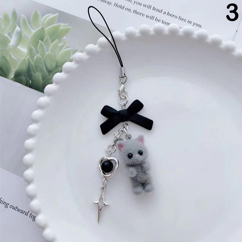 

Милый брелок в виде котика, кулон для телефона, чехол для наушников, подвеска, сумка, украшение, автомобильный брелок, ювелирное изделие, подарок