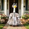 Porch Goose Outfit Yard Decoration Easy To Use Statue Clothes Lolita Dress