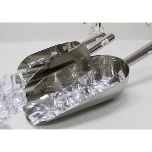 Horeka Stainless Steel Ice Scoop 360ml, 1 Piece, 1 Piece, Korean Popular Tableware