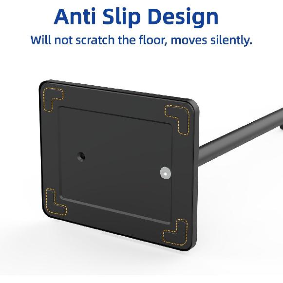 RUACQ Toilet Paper Holder Stand, Bathroom Toilet Paper Roll Holder Free Standing, Toilet Tissue Holder Stand with Post Pivoting Design, Stable