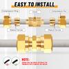 53 PCS DOT Brass Compression Air Brake Nylon Tubing Fittings,Straight Union Fitting Assortment Kit 1/4" 1/8" 3/8" 1/2" 5/8" for Truck or Industrial