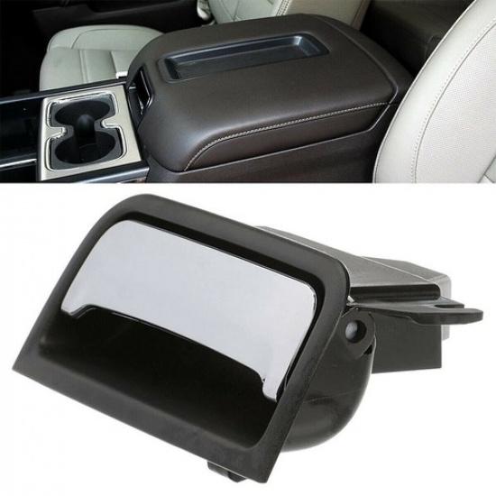 1x Chrome Center Console Armrest Latch Handle Plate For 2014-2020 Chevrolet GMC