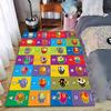 Colorful Alphabet Animals Carpet suitable as a non-slip mat for the living room or bedroom sofa