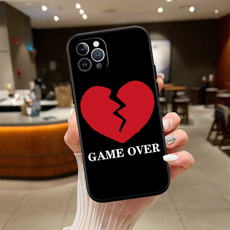 

UP30 Game Over New High-End Shell Phone Case for iPhone SE X XS XR 16E 17 11 Pro Max 8 7 6 6s Plus Air iPhone17 Pro