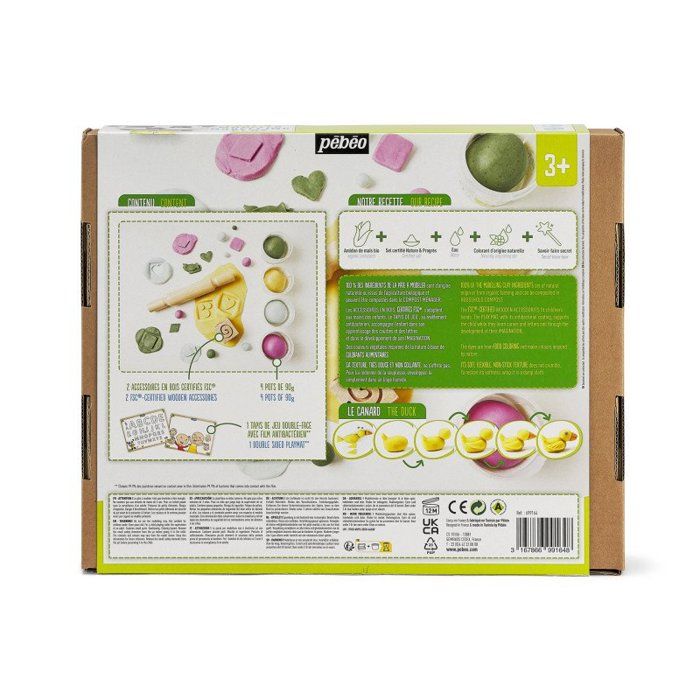 Pébéo Bio-Modelliermasse-Box - Weiß - Zubehör inklusive