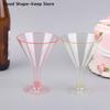 10Pcs Plastic Martini Cups Mini Cups For Transparent Cocktail Dessert Unbreakable Wedding Party Bowl Wine Ice Cream