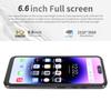 6.6in 4G Smartphone for Android 13 8GB 256GB Ultra Thin Unlocked Cell Phone 8MP 24MP Dual Cameras with White Bluetooth