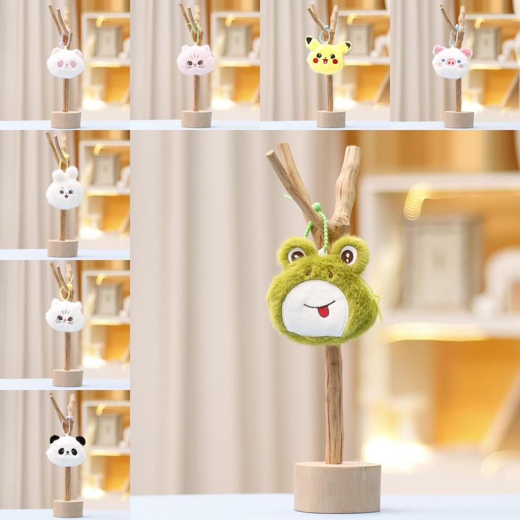 Cat Rabbit Panda Key Chain Cartoon Girl Backpack Decorative Pendant Doll Plush