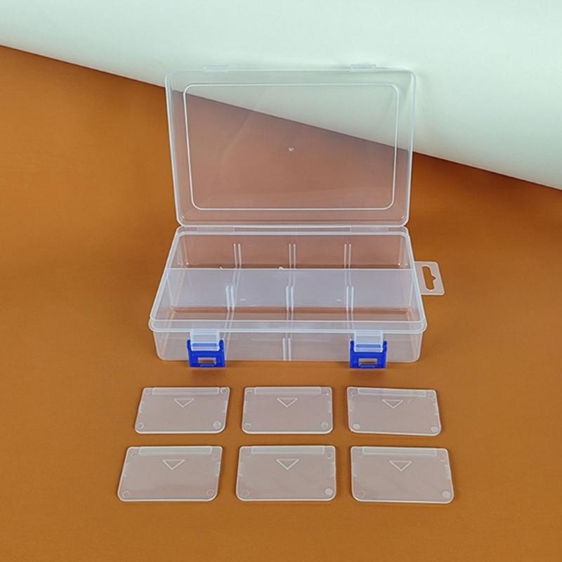 Transparente Kunststoff-Werkzeug-Organizer-Box Verstellbares Fach Sicheres Schloss Ergonomisch für Baumarkt-Zubehör