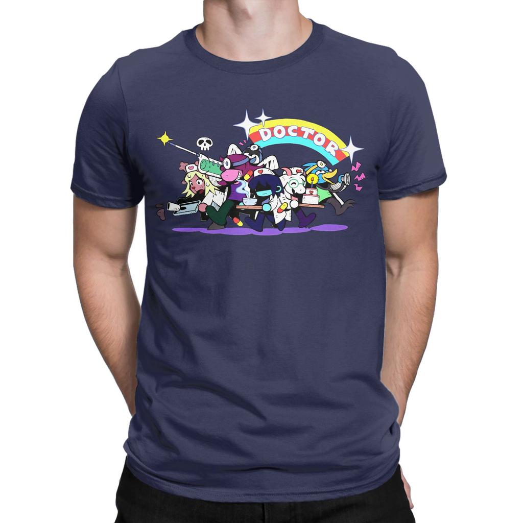 Deltarune Cartoon Mens T Shirts  Cool Tee Shirt Short Sleeve Crew Neck TShirts Pure Cotton Birthday Present Tops