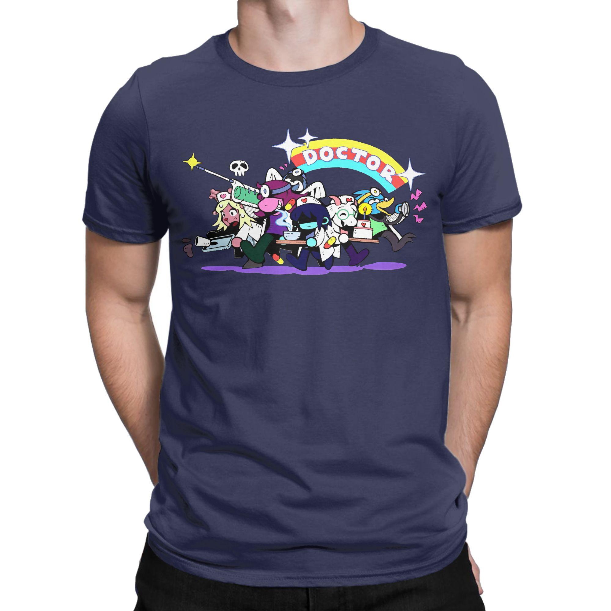 

Deltarune Cartoon Mens T Shirts Cool Tee Shirt Short Sleeve Crew Neck TShirts Pure Cotton Birthday Present Tops XL