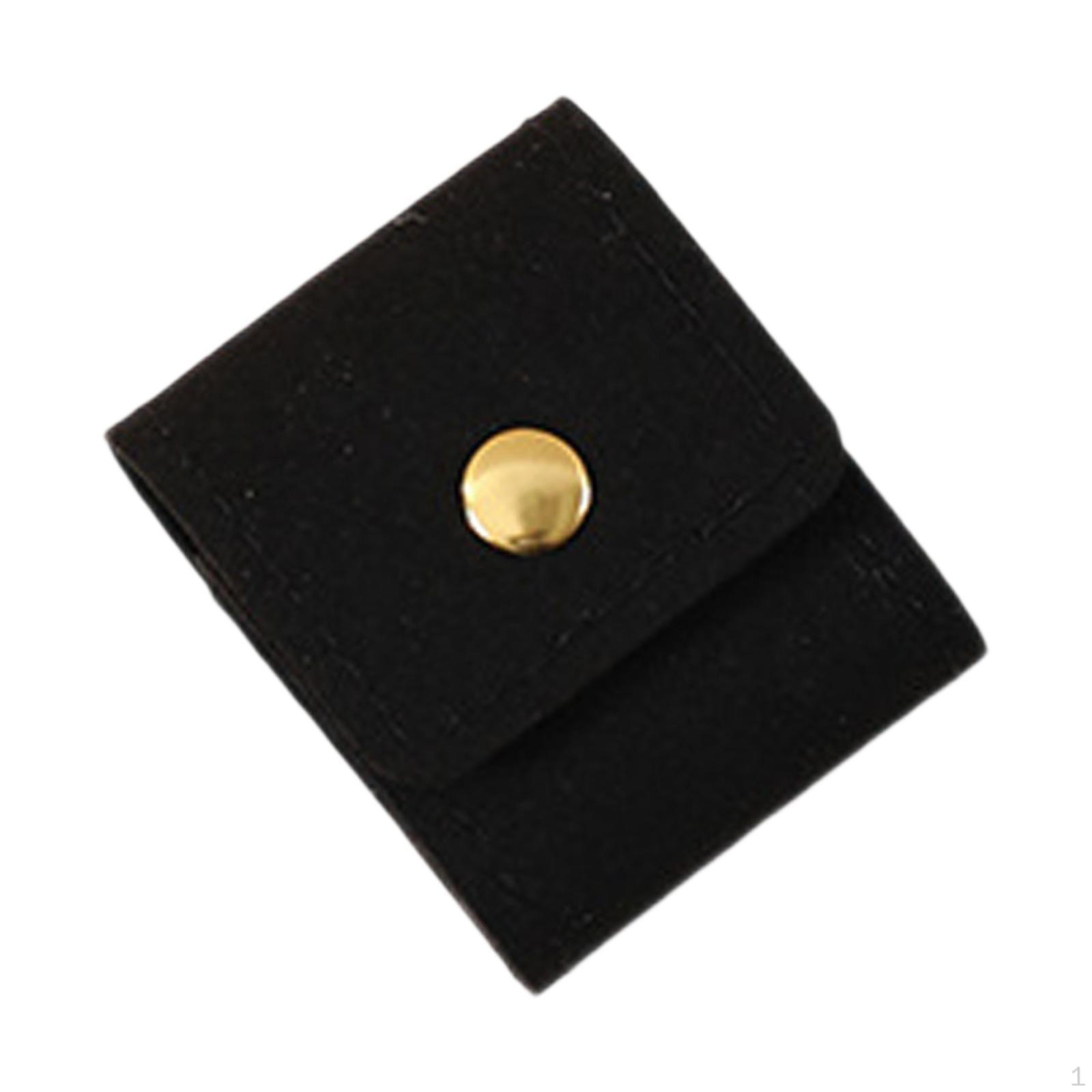 

Bag Storage Practical Portable Charms Jewelry Pouch with Buckle for Hotel Beach Vacation Wedding чёрный