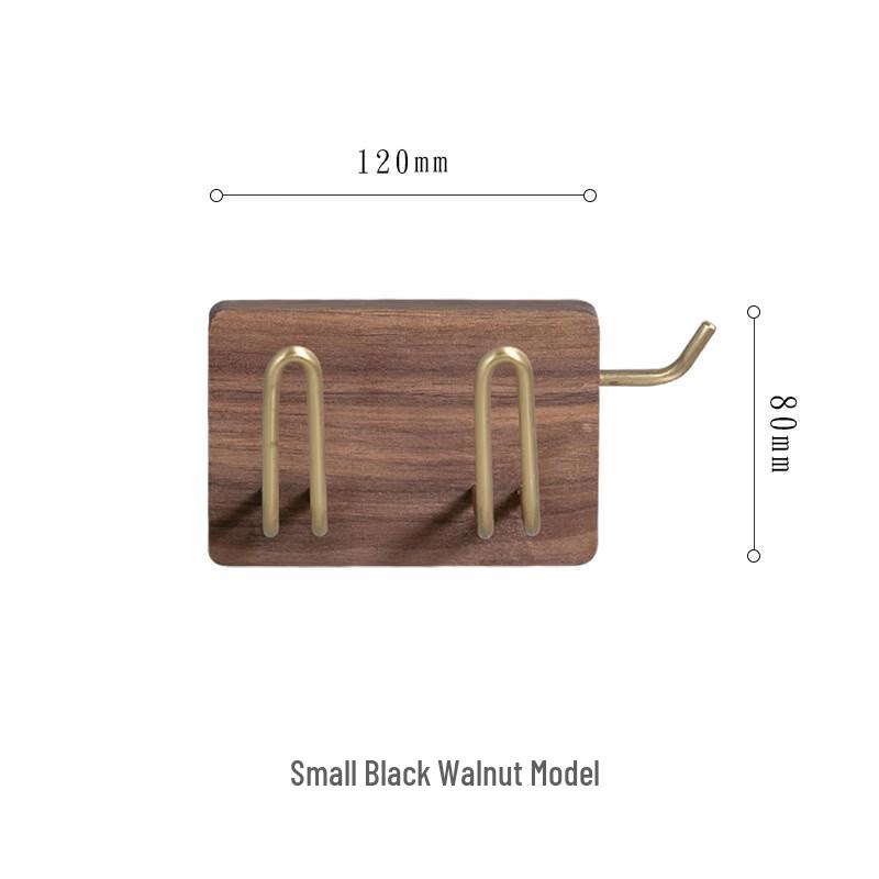 Cmaos Solid Wood Wall-Mounted Hair Dryer Holder
