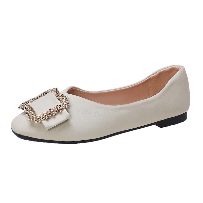 Schuhe Frühling große Größe neu spitze Zehen flacher Ausschnitt Damenschuhe Abendschuhe Herbst Damenschuhe