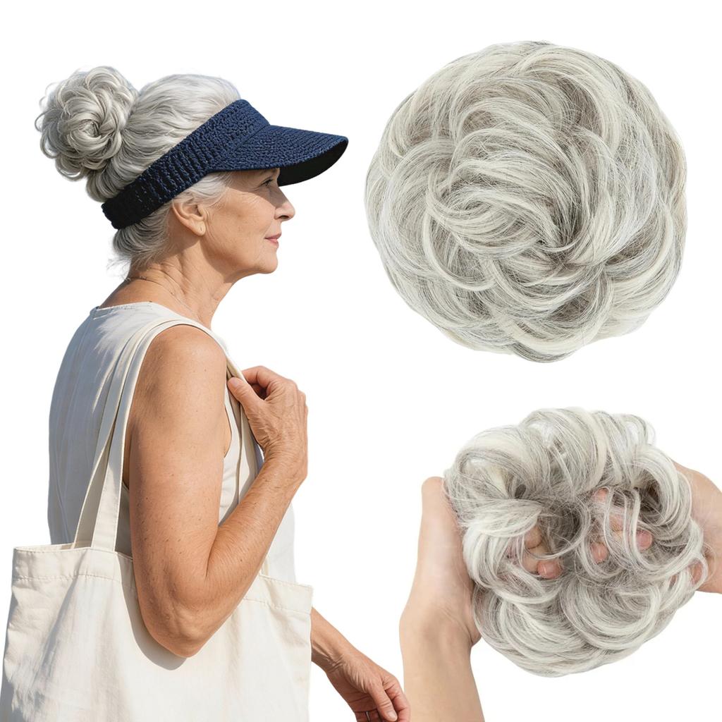 Messy Bun Hair Extensions, Wavy Hair Ties, Thick Updo Hair Extensions