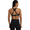 Under Armour HeatGear Soft Comfortable Letter Print Sports Bra Women underwear Black 1387231-001