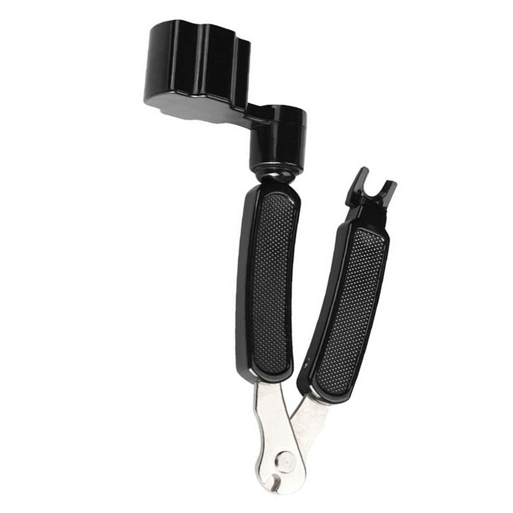 Portable String Winder Cutter Bridge Pin Puller 3 in 1 Musical Instrument Maintenance Tool for Guita