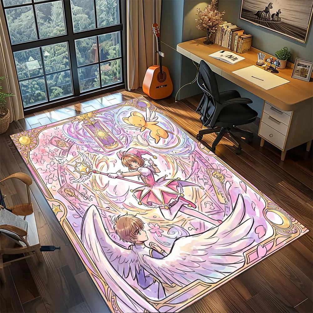 Cardcaptor Sakura Gamer Home Large Area Non Slip Washable Floor Mat Rug Carpet Bedroom Decor.-TING