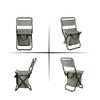 Portable Outdoor Folding Ice Pack Chair With Storage Bag And Backrest Insulation Function 3-in-1 Leisure Camping Fishing Chair