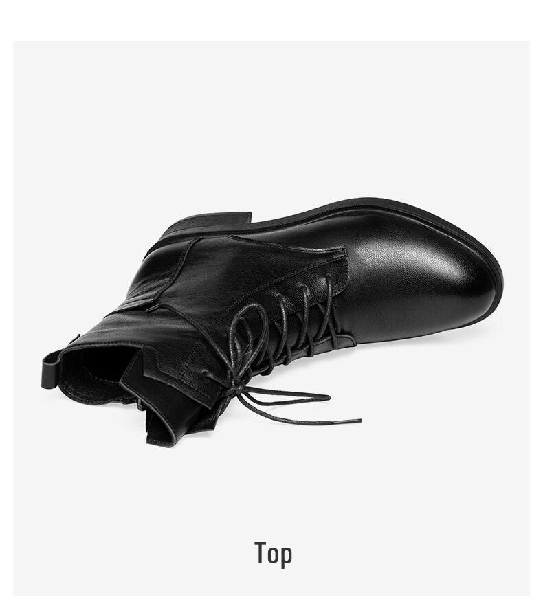 Women's Mid-Calf Tassel Chunky Heel Martin Boots - Low Heel, Plus Velvet, Autumn & Winter, Adult Sizes