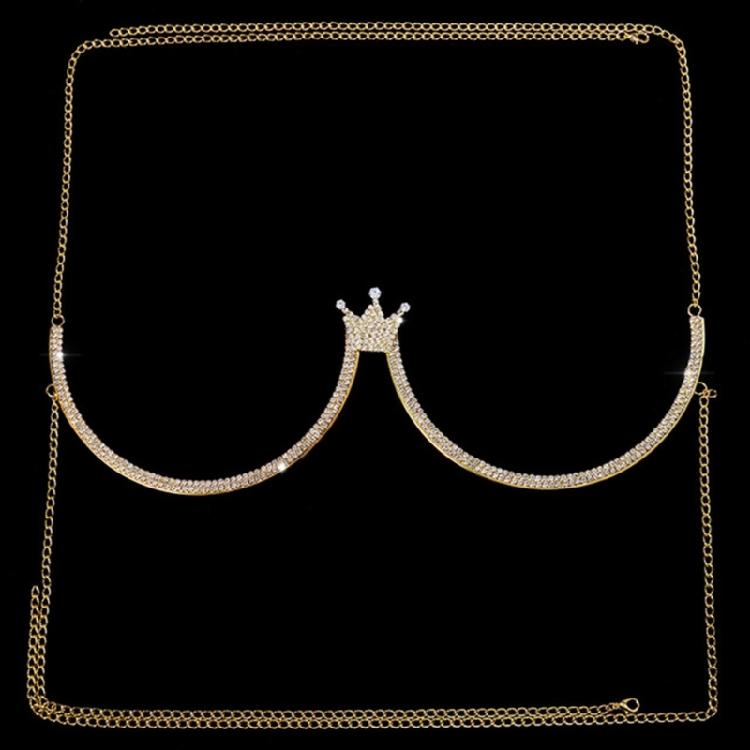 Chest Bracket Bra Chain Body Jewelry Bikini Crystal Body Chain Rhinestone Bra