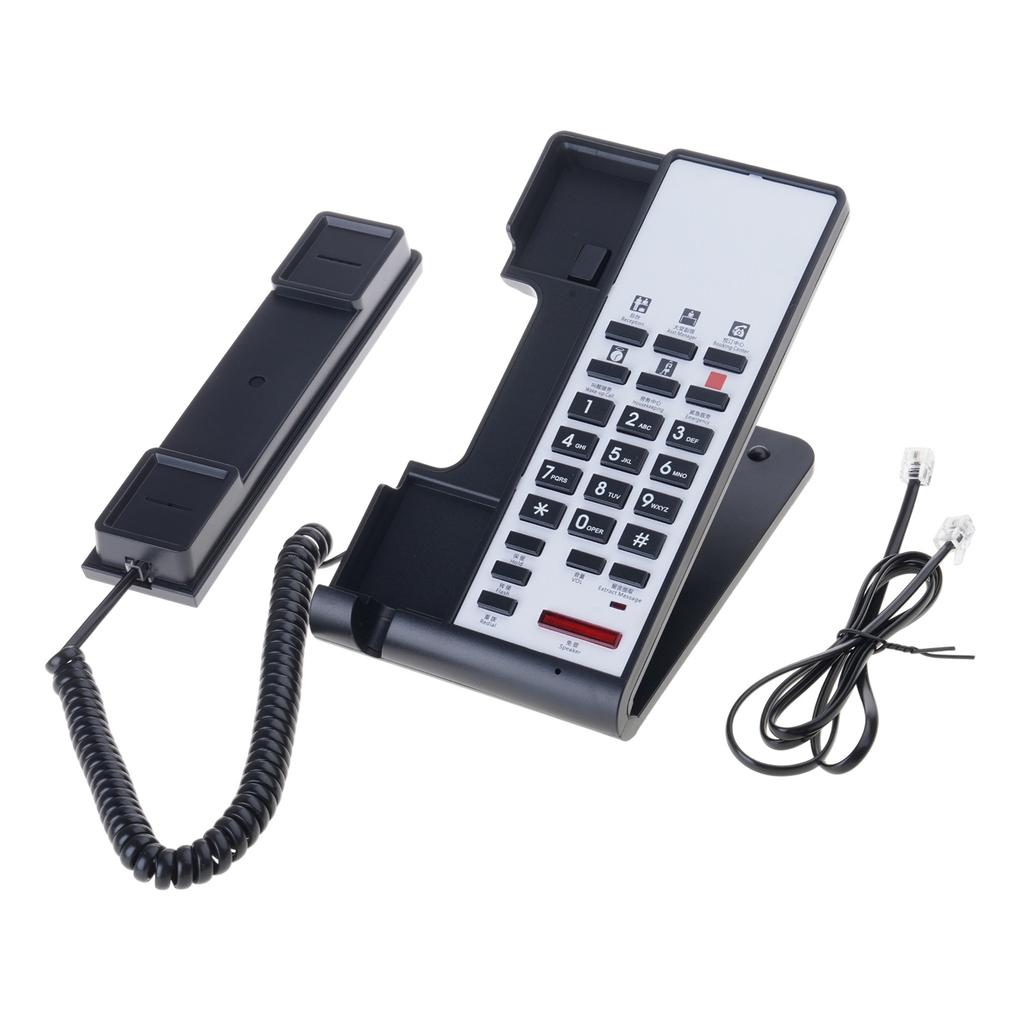 Corded Landline Phone Big Button Household Business Desktop Landline Telephone for Office Home Hotel Guest Room