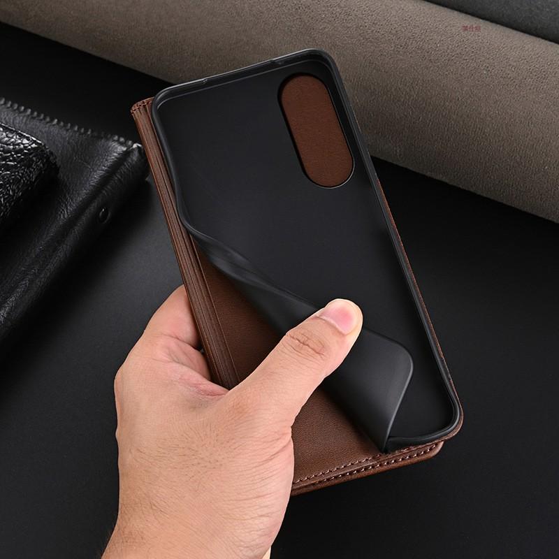 Flip Leather Case Galaxy S24 Ultra S25 S23 S22 S21 Card Holder Shockproof Magnetic Stand Cover