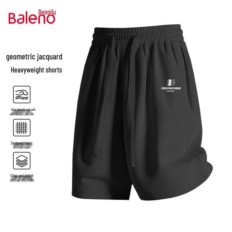 Baleno Men s Summer Breathable Jacquard Casual Shorts 2XL