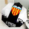 Valencia Logo Print Automatic Umbrella, 8 Rib Iron Frame, Plastic Handle, Suitable for Outdoor Travel &Daily , Ideal Gift