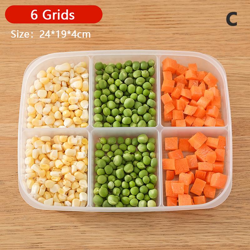 Food Fruit Storage Box Portable Compartment Refrigerator Freezer Organizers