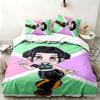 Kpop şeytan avcıları 3 parçalı set Yatak odası kullanımı için mükemmel Rahat nevresim takımı bir yorgan kılıfı ve iki yastık kılıfı içerir İdeal doğum günü veya Noel hediyesi