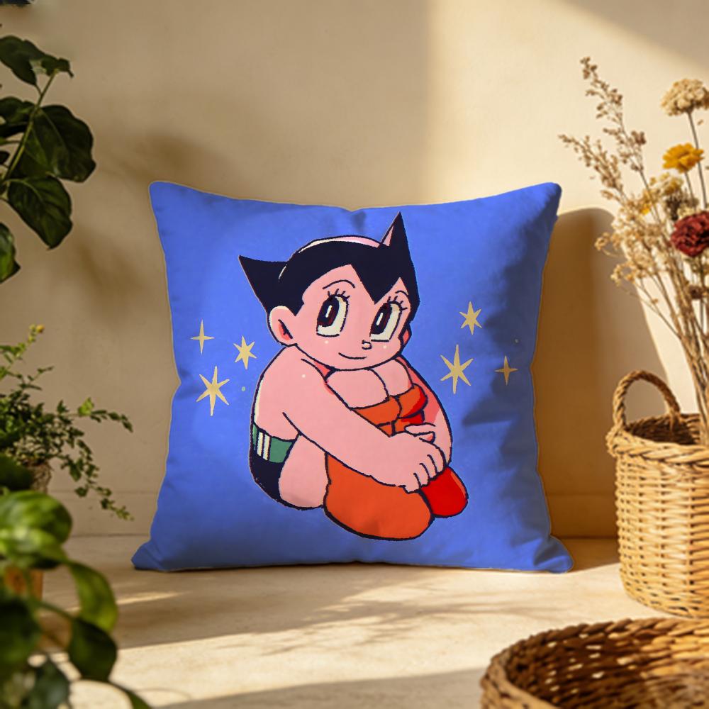 Hot A Astro Boying Cushion Cover Versatile DoubleSided Pillow Case Fit for Sofa Bed Car Daily Decor