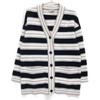 FENDI FZC828 Pile Multi-Border Knit Cardigan tops 38 multicolorUsed
