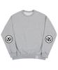 GRAVER [Unisex] Elbow Deco Logo Sweatshirt_Gray/Black Logo