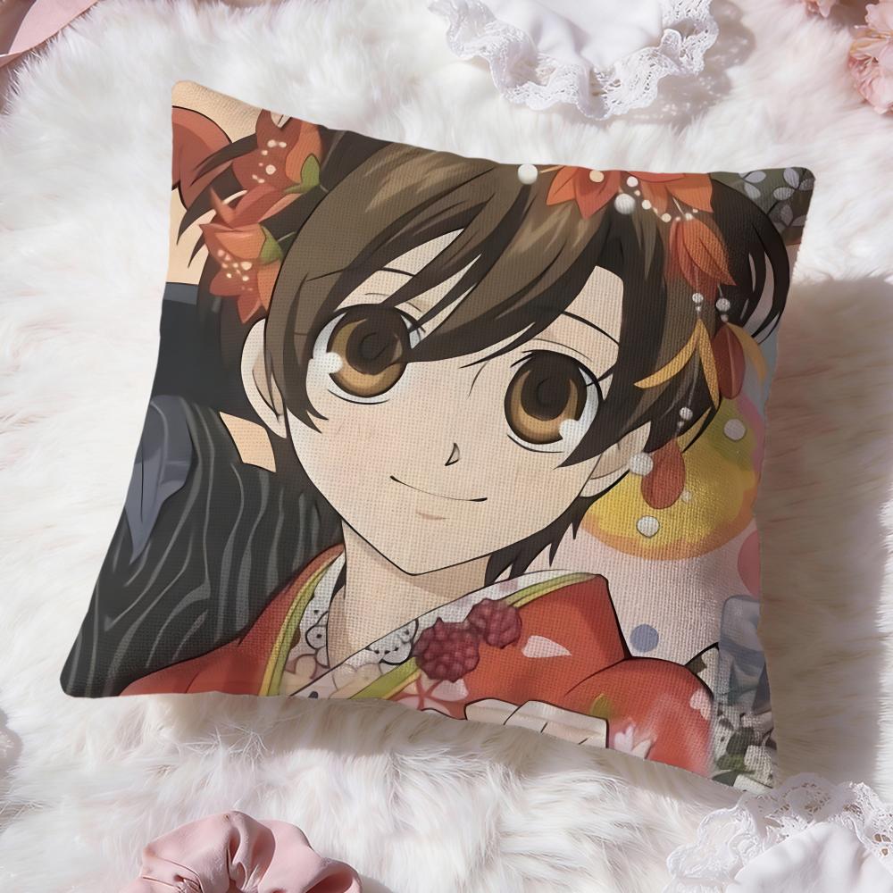 Ouran High School Host ClubS Cushion Cover Premium Comfort Reversible Pillow Cove -Two in One Design for Any Room & Car Interior