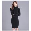 No Velvet Autumn Winter New Thickened High Neck Women Loose Mid-length Bottoming Sweater Skirt