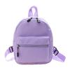 Mini Travel Backpack for Women Solid Color Backpack Students School Bookbag Female Nylon Knapsack Girl Casual Rucksacks