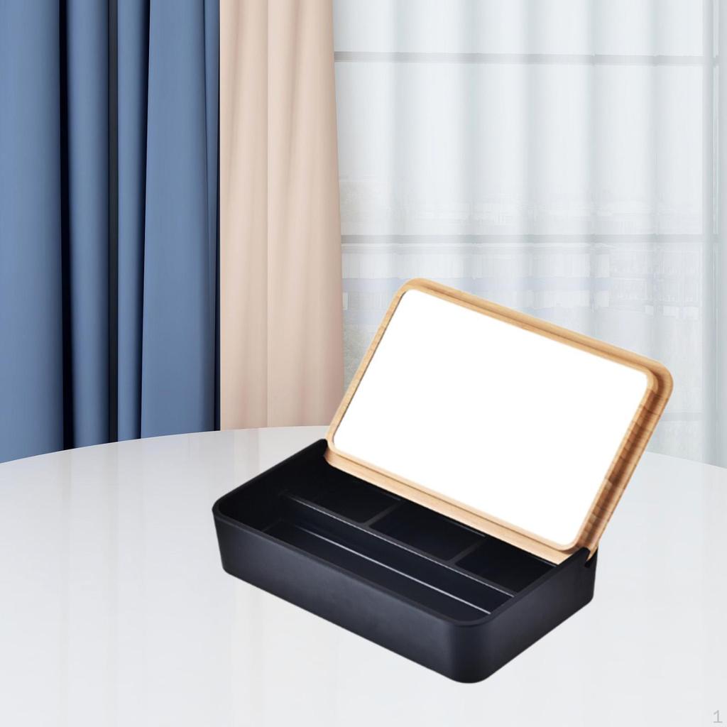 Display Case Jewelry Box Dustproof Bracelets Earrings Storage Organizer Tray for