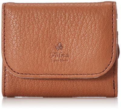 Forna Women's Soft Goat Tri-fold Wallet, Camel