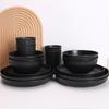 Tiktok Wheat Straw Tableware Set: 16-Piece includes Plates, Bowls, Cups, Saucers, Knives, Forks, and Spoons. Eco-friendly Kitchenware.